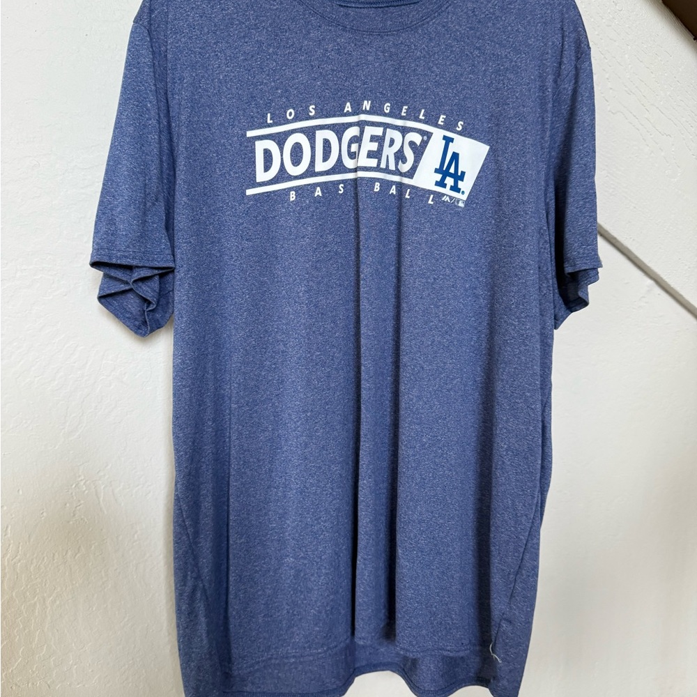 Majestic Dodgers Blue Short Sleeve Tee